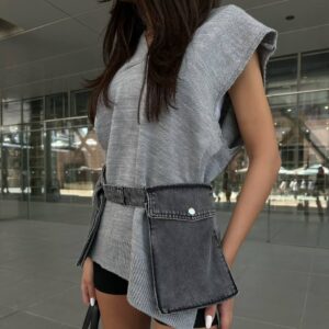 black pockets jeans belt