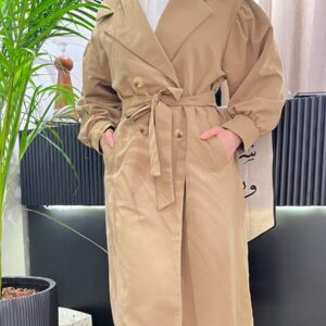 beige trench coat