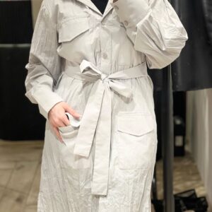 silver shirt crimped