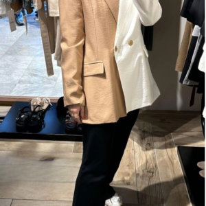 Alternative view of half beige blazer
