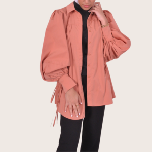 Alternative view of apricot shirt