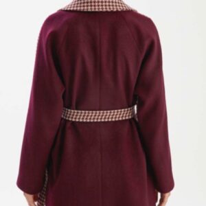 Alternative view of burgundy jacket