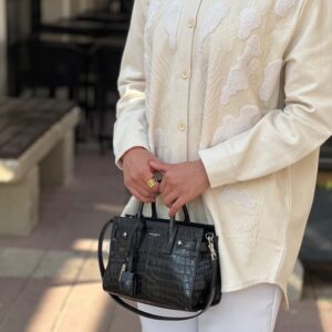 Alternative view of beige shirt